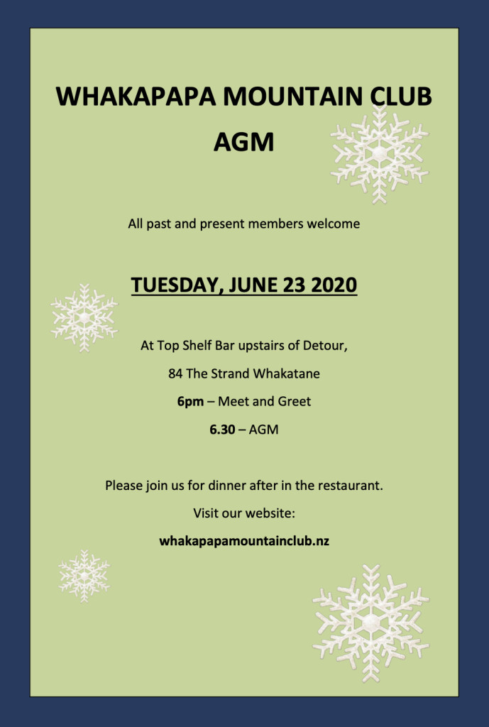 WhakapapaMountainClubAGM2020